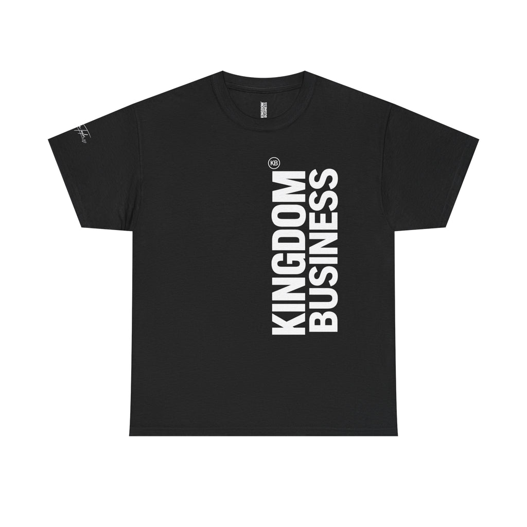 Kingdom Business Vertical Logo Tee — Christian Faith Graphic T-Shirt