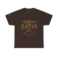 Garment — "I Denounce You Satan" Bold Gold Graphic Christian Statement
