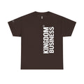 Kingdom Business Vertical Logo Tee — Christian Faith Graphic T-Shirt