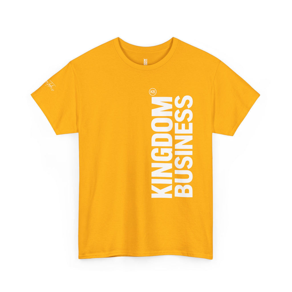 Kingdom Business Vertical Logo Tee — Christian Faith Graphic T-Shirt
