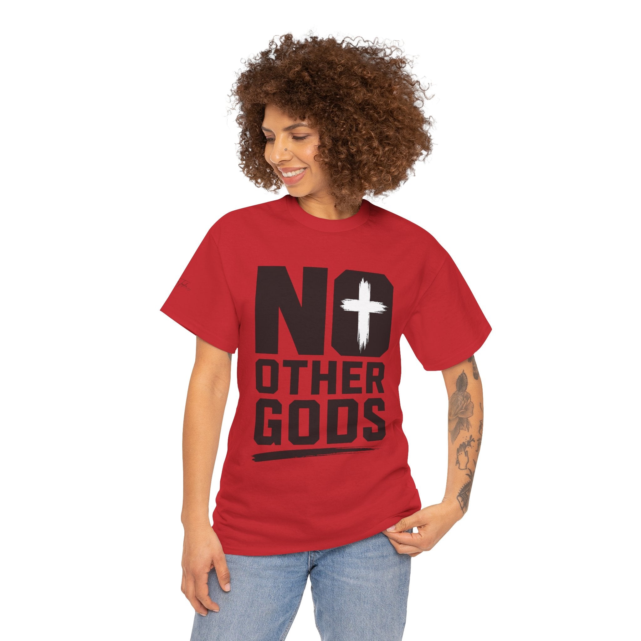 No Other Gods T-Shirt — Christian Faith Cross Tee