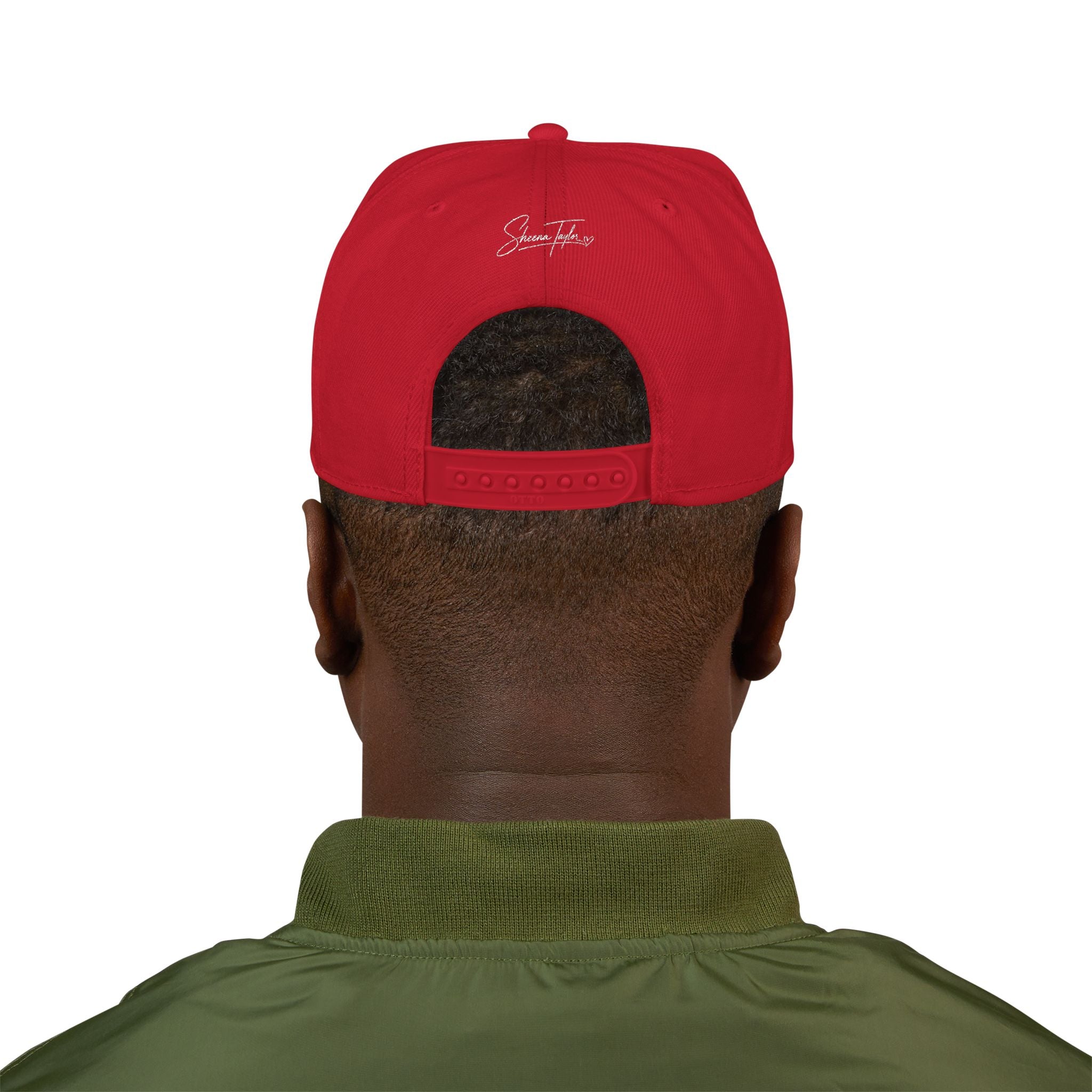 Embroidered Cross Snapback Hat - Black & Cyan Religious Trucker Cap