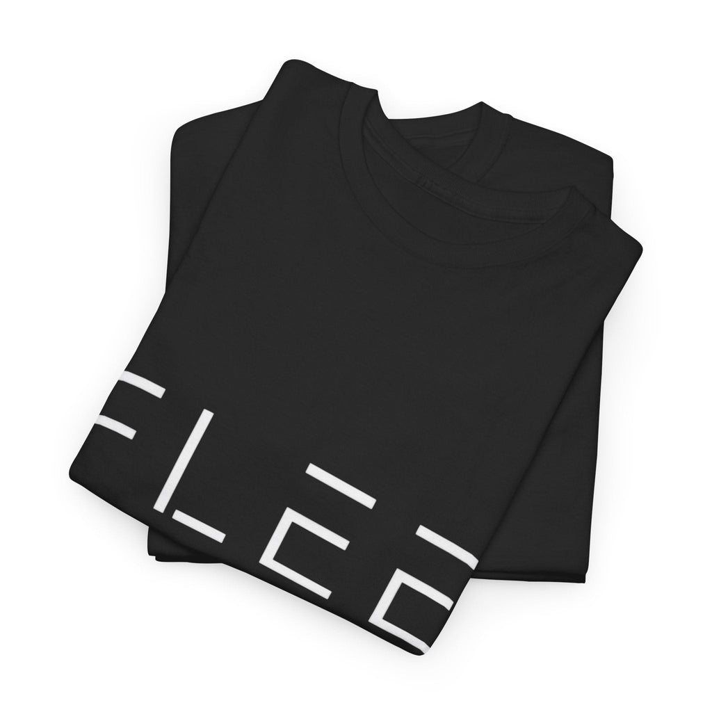 Flee Tee — Minimal "FLEE / Run Devil Run" Graphic Shirt (James 4:7 Back)