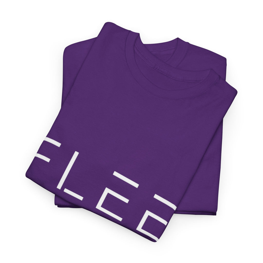 Flee Tee — Minimal "FLEE / Run Devil Run" Graphic Shirt (James 4:7 Back)